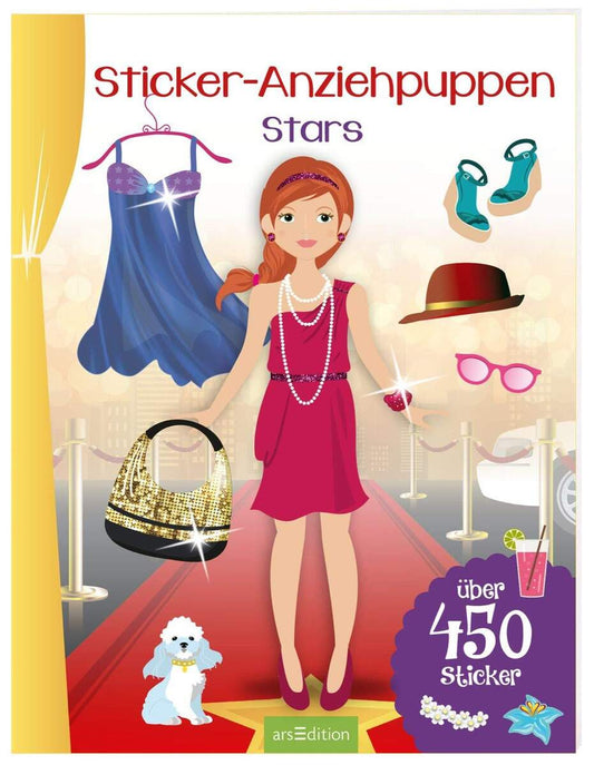 ars Edition Sticker Anziehpuppen Stars