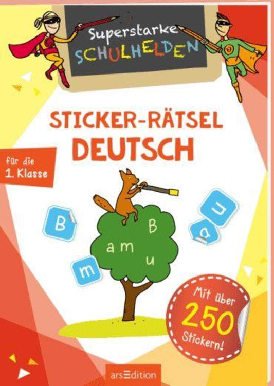 ars Edition Superstarke Schulhelden Sticker Rätsel Deutsch