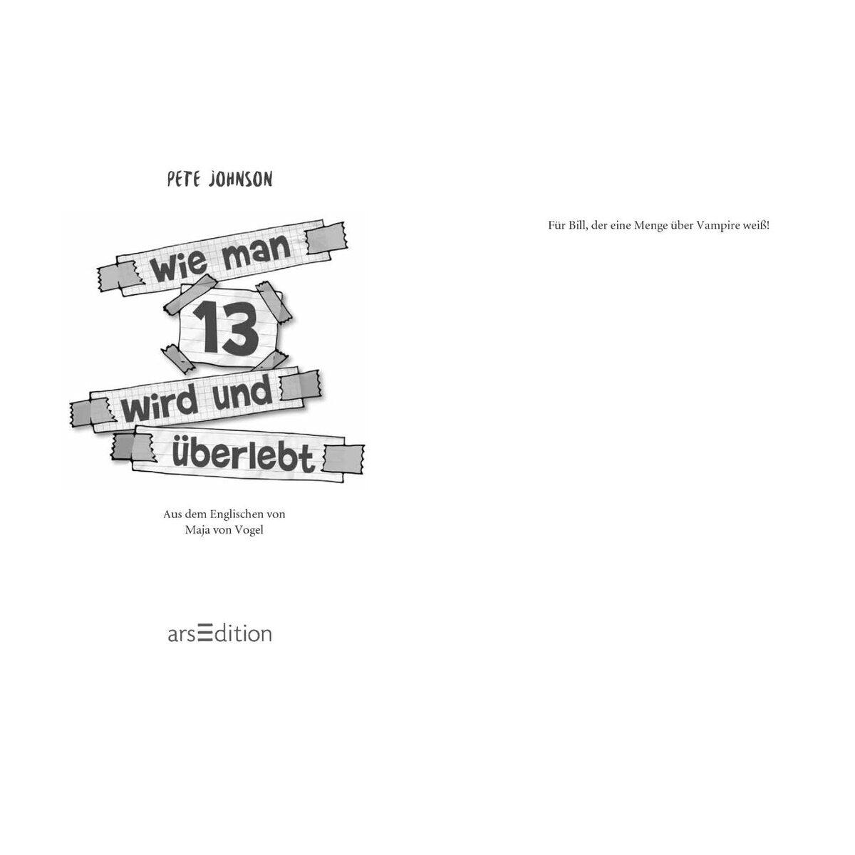 ars Edition Wie man 13 wird und überlebt