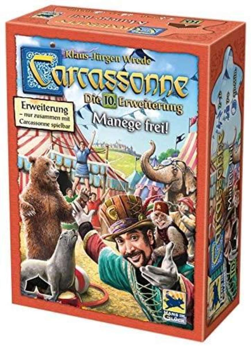 Asmodee Hans im Glück - Carcassonne Manege frei! 10. Erweiterung