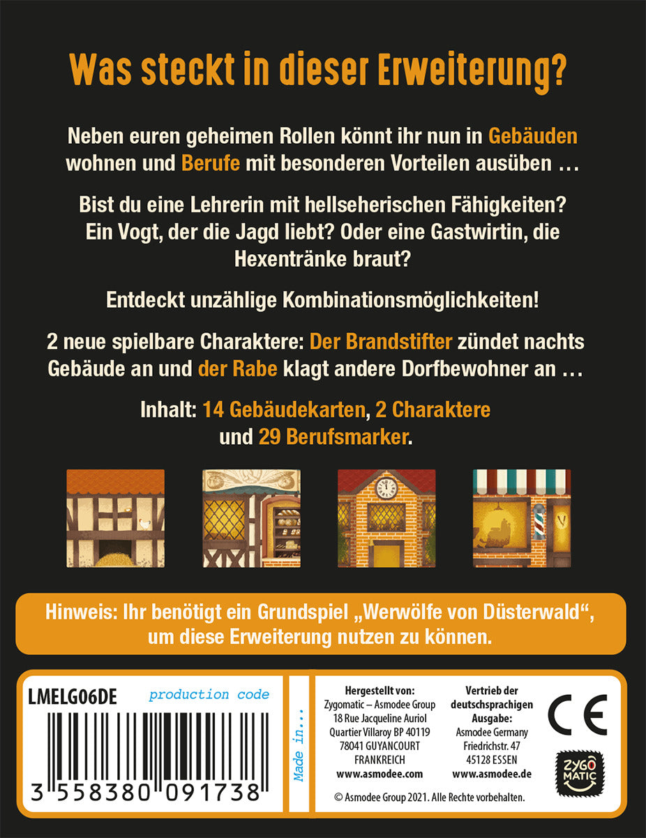 Asmodee Werwölfe von Düsterwald - Die Gemeinde