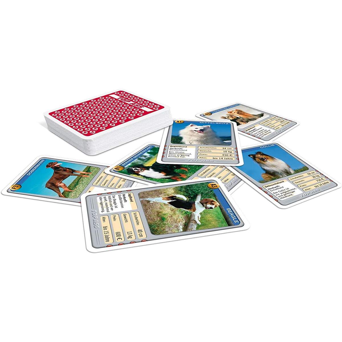 ASS Altenburger TOP ASS Hunde Quartett Kartenspiel