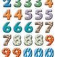 Avery Zweckform 59335, Zahlen Etiketten, Zahlen 0-9, 84 Aufkleber