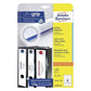 Avery Zweckform L4758-10 Ordnerrücken Etiketten A4, mit ultragrip, 38 x 297 mm, schmal/lang, 10 Bogen/50 Etiketten, weiß