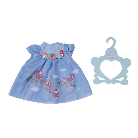 Baby Annabell® Kleid blau Eichhörnchen 43cm