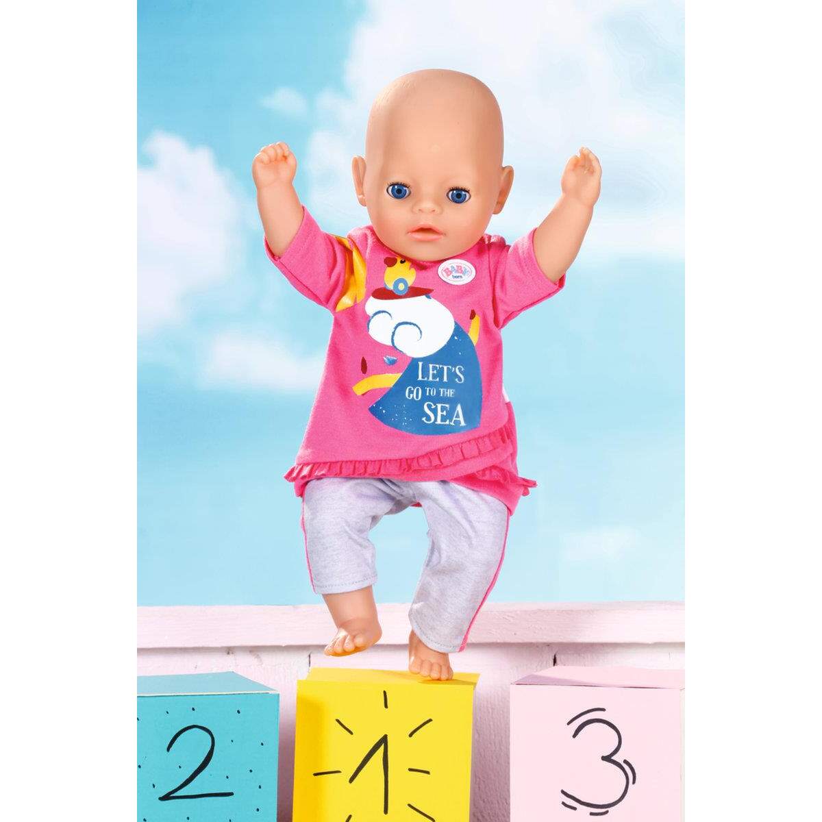 BABY born Little Freizeit Outfit pink 36 cm Spielwaren Schweiger