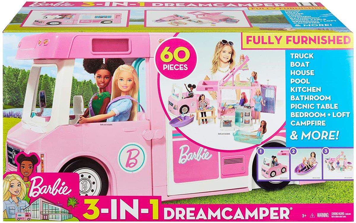 Barbie -in-1 Super Abenteuer-Camper mit Zubehör