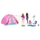 Barbie „Abenteuer zu zweit“ Camping-Spielset mit Zelt, 2 Barbie-Puppen und Zubehörteilen