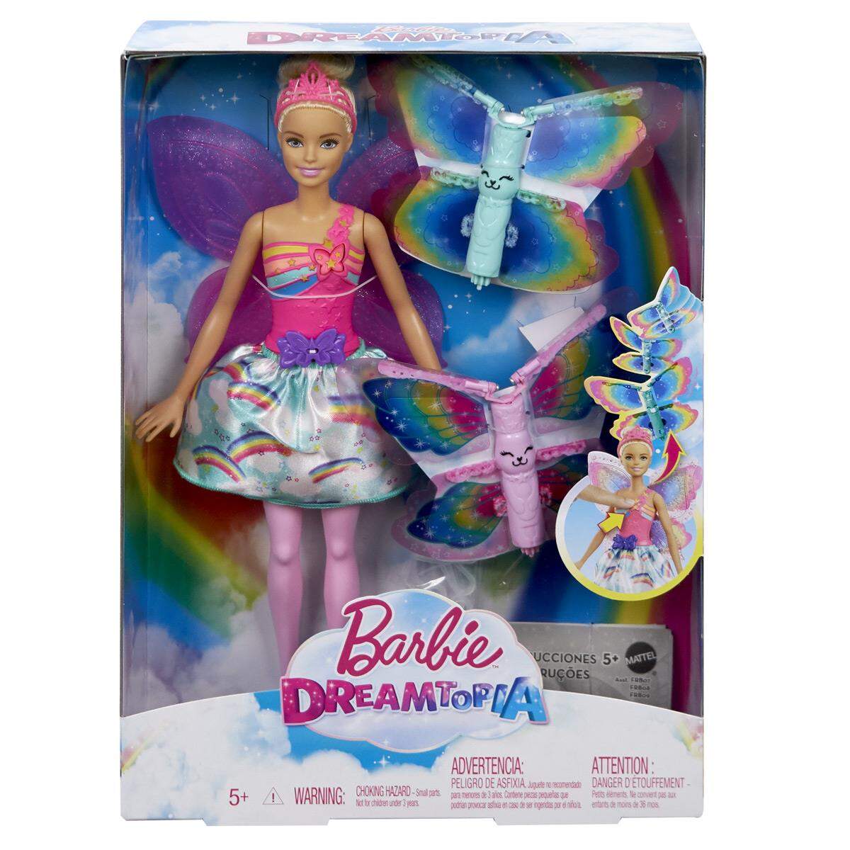 Barbie Dreamtopia Regenbogen-Königreich Magische Flügel-Fee Puppe
