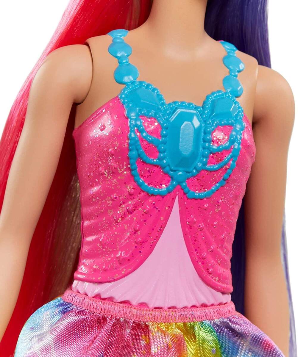 Barbie Dreamtopia Regenbogenzauber Prinzessin Puppe, Anziehpuppe