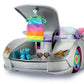 Barbie Extra Auto Cabrio (glitzert) mit Regenbogen Reifen, Zubehör