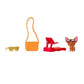 Barbie Extra Puppe (blond) mit hellblauem Rock & Jacke, Hund & Zubehör