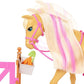 Barbie Reiterin Puppe, inkl. Pferd und Fohlen mit Farbwechsel Mähne, Set, Zubehör