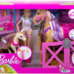 Barbie Reiterin Puppe, inkl. Pferd und Fohlen mit Farbwechsel Mähne, Set, Zubehör