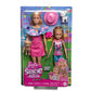 Barbie und Stacie Schwestern Puppenset mit 2 Hunden und Zubehör