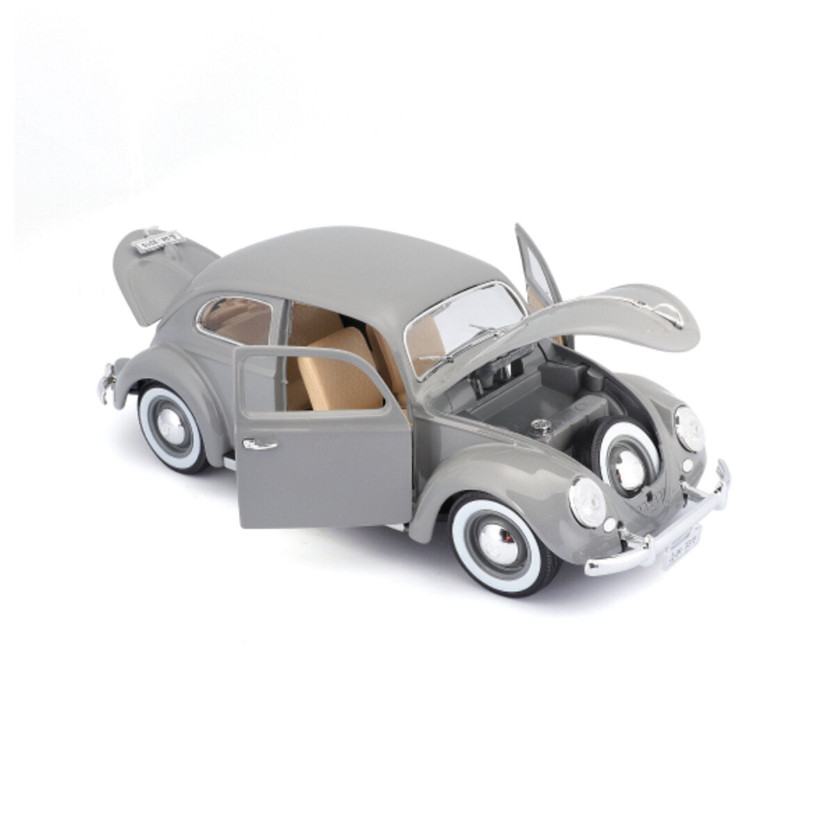 BBURAGO VW Käfer ´55 grau,  1:18