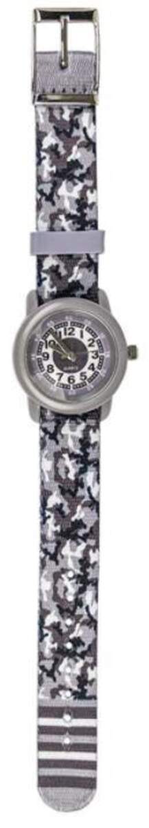 bb Klostermann Kinderuhr Textil Camouflage grau