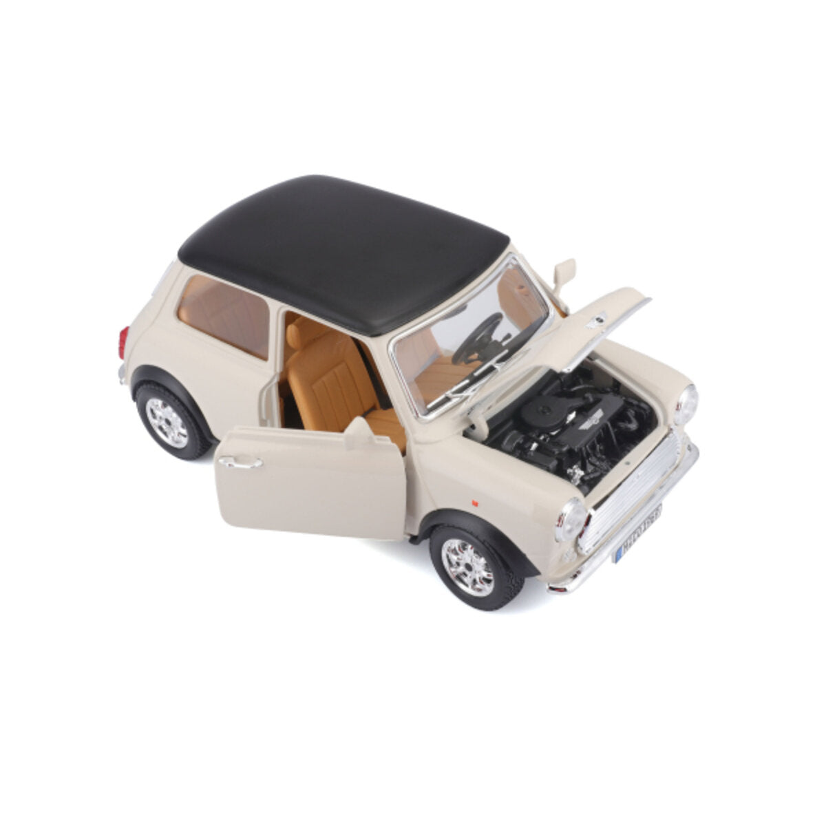 BBURAGO Mini Cooper (1969) beige/schwarz, 1:16