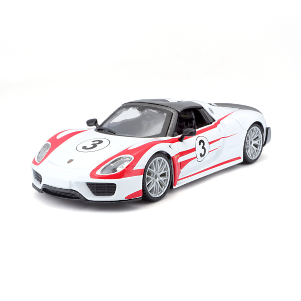 BBURAGO Race Porsche 918 Spyder, Weissach, 1:24