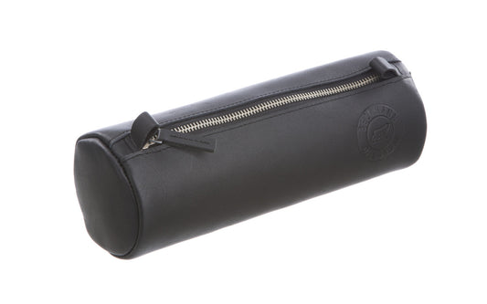 Beckmann Schlamperetui Leder, groß Schwarz