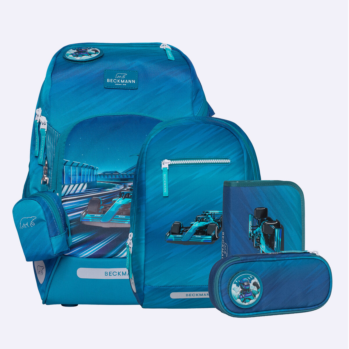 Beckmann Schulrucksack-Set Active Air FLX  Racing, 6-teilig