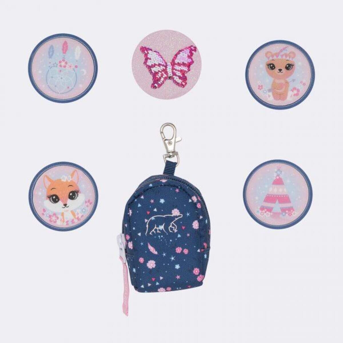 Beckmann Schulrucksack-Set Active Air FLX - Forest Deer Blue, 6-teilig