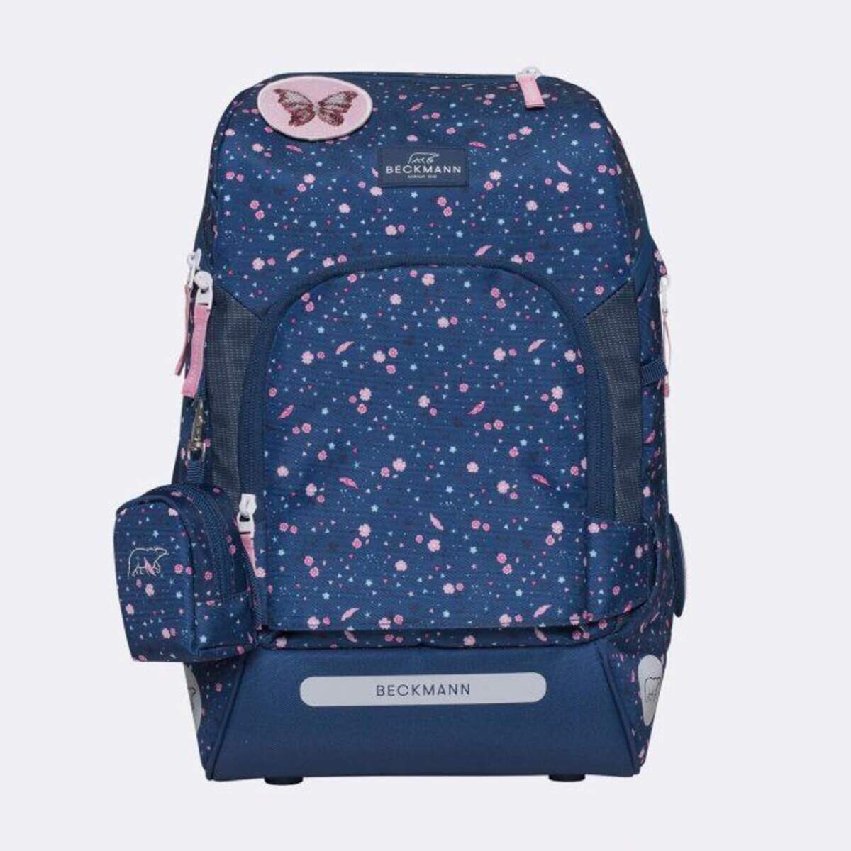 Beckmann Schulrucksack-Set Active Air FLX - Forest Deer Blue, 6-teilig