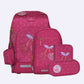 Beckmann Schulrucksack-Set Active Air FLX Cherry, 6-teilig