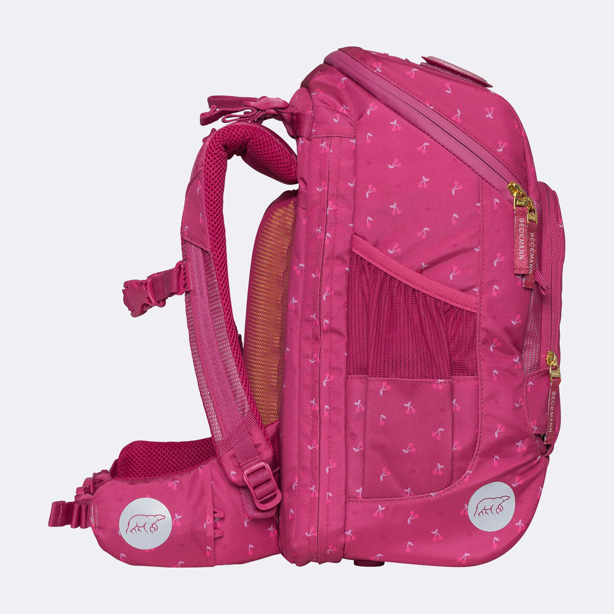 Beckmann Schulrucksack-Set Active Air FLX Cherry, 6-teilig