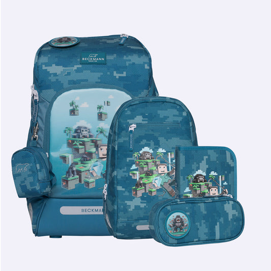 Beckmann Schulrucksack-Set Active Air FLX Jungle Game, 6-teilig