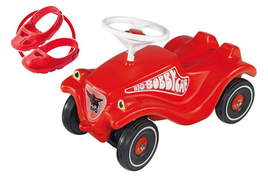 BIG Bobby Car Classic rot, mit Flüsterrädern und Schuhschonern