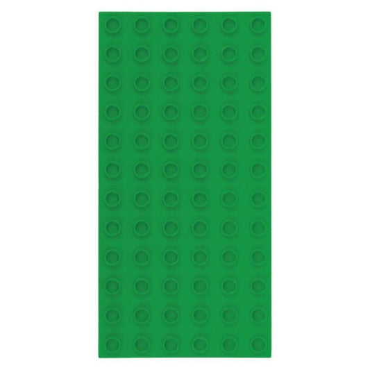 Big Briks Grundplatten 2 Stück, je ca. 10 x 19 cm, 6 x 12 Noppen, grün