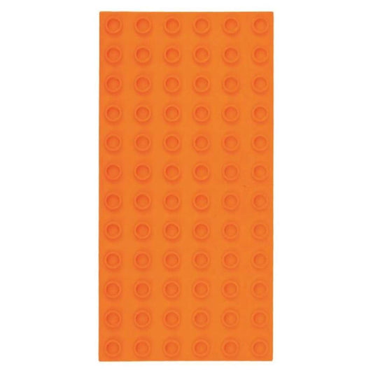 Big Briks Grundplatten 2 Stück, je ca. 10 x 19 cm, 6 x 12 Noppen, orange