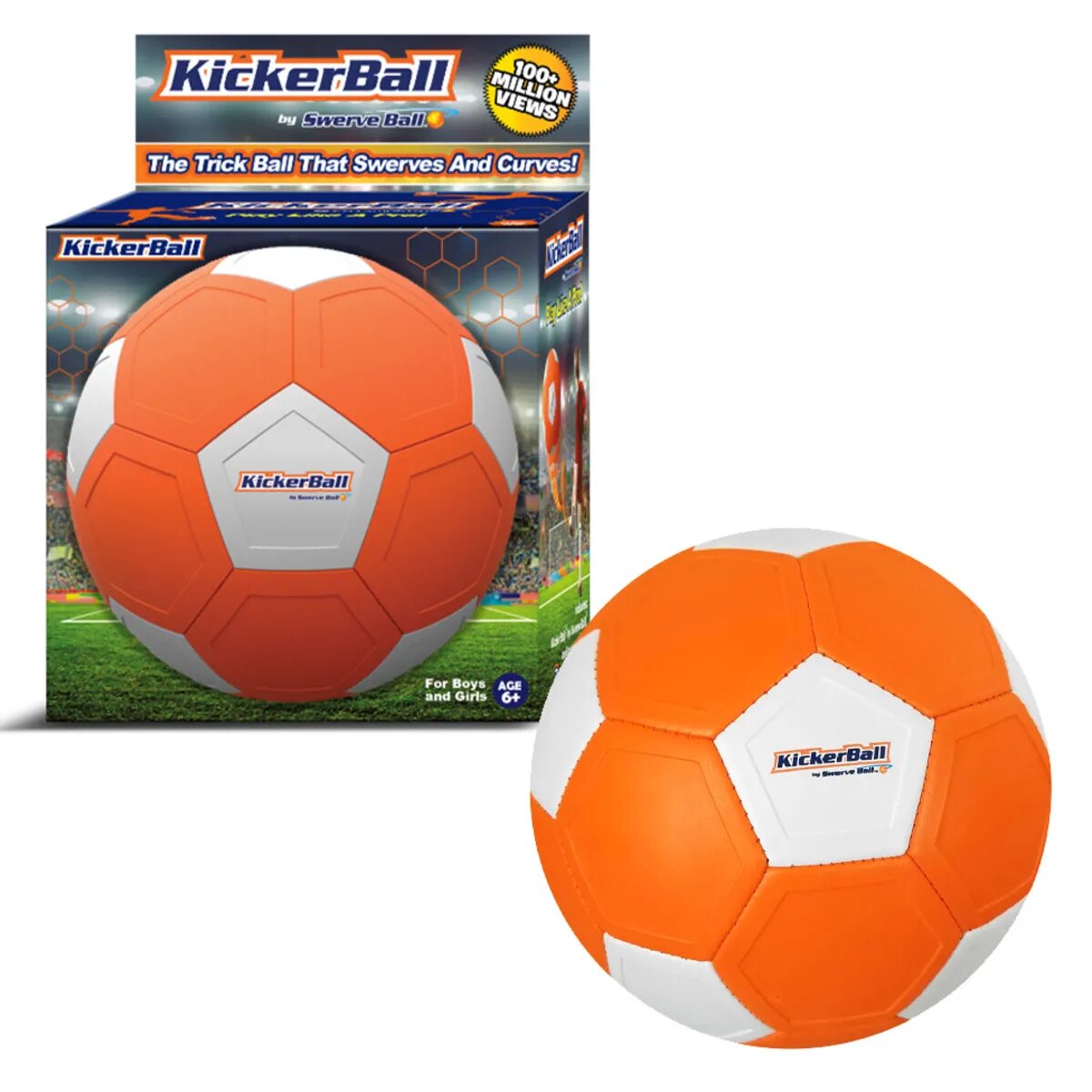 Brandunit KickerBall Größe 4, orange