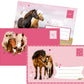 Briefpapier-Set Pferdefreunde