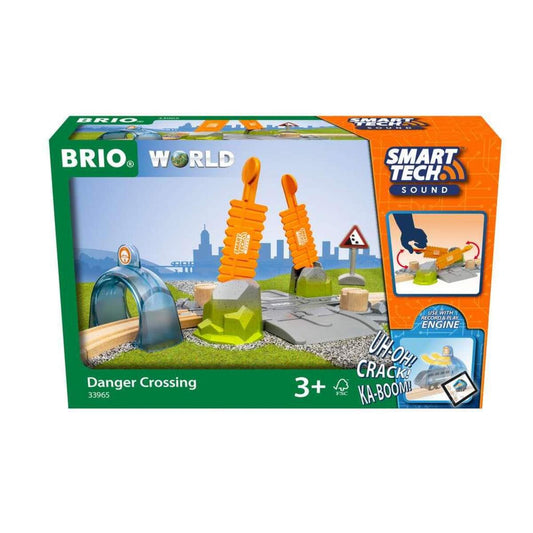 BRIO 33965 Smart Tech Sound Abenteuer-Bahnübergang