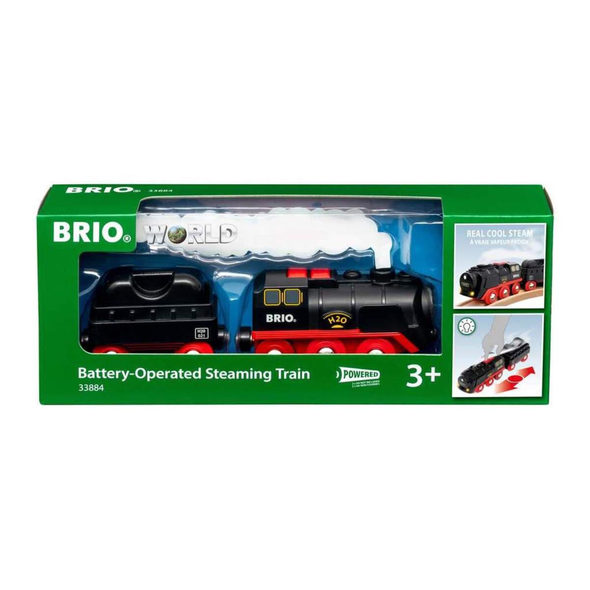 BRIO Batterie-Dampflok mit Wassertank