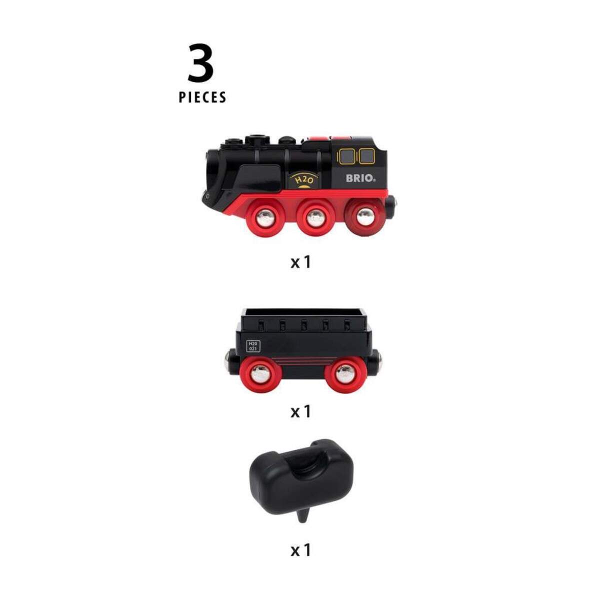 BRIO Batterie-Dampflok mit Wassertank