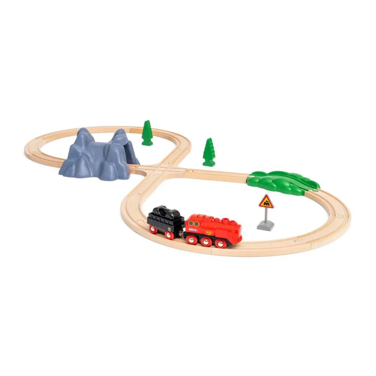 BRIO Batterie-Dampflok Set