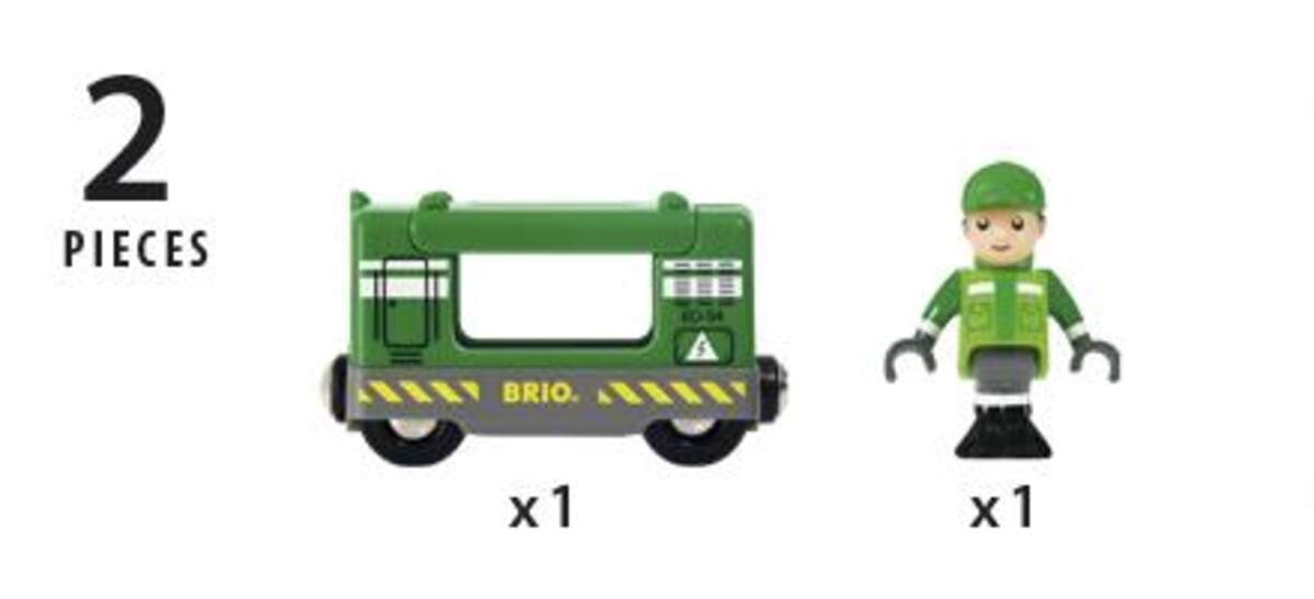 BRIO Frachtlok mit Fahrer