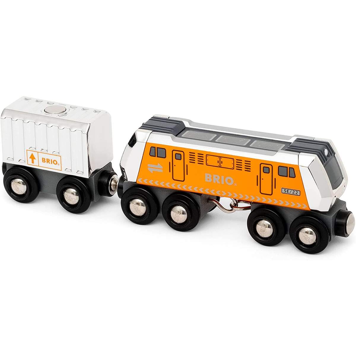 BRIO Große Frachtlok mit Waggon (Special Edition 2022)