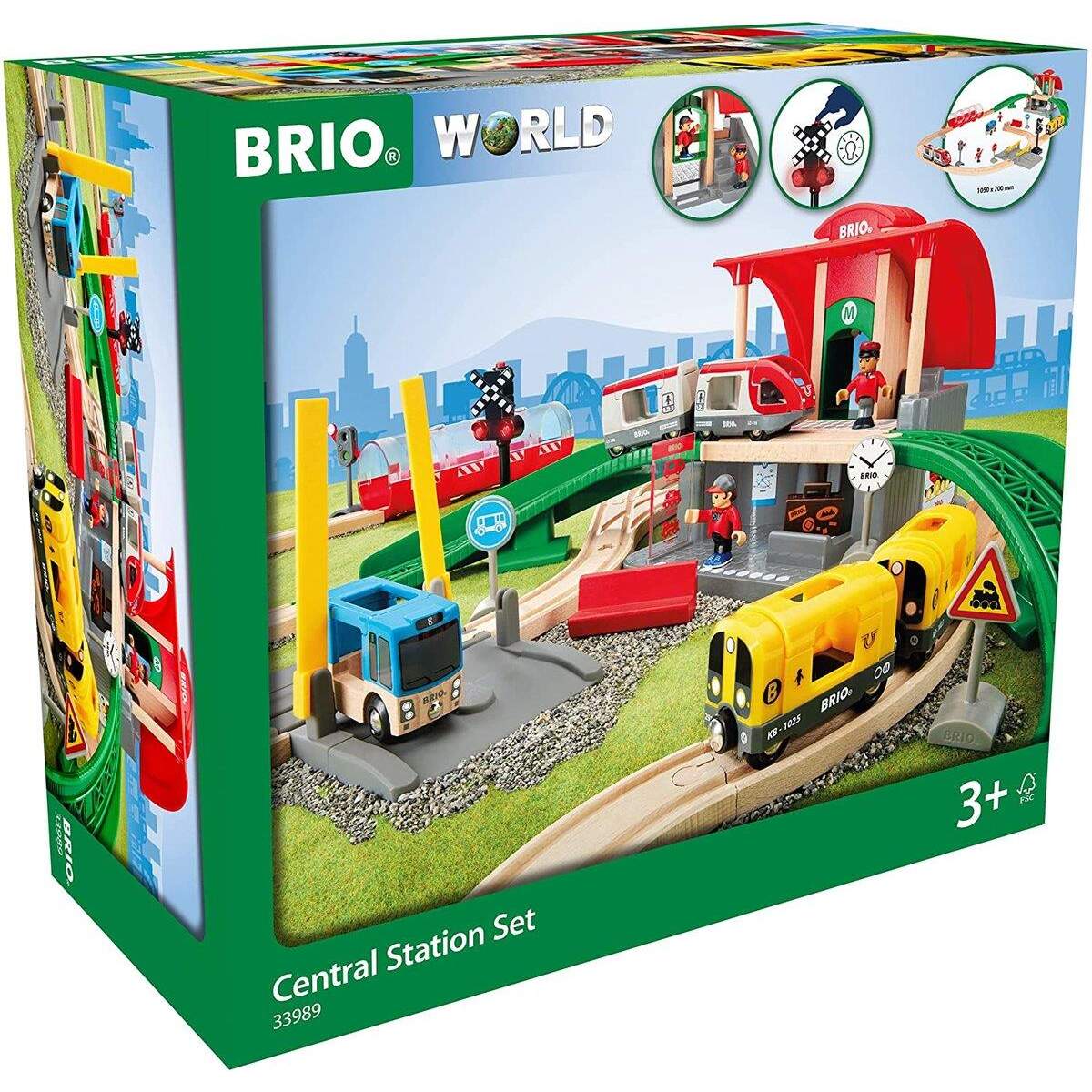 BRIO Großes City Bahnhof Set