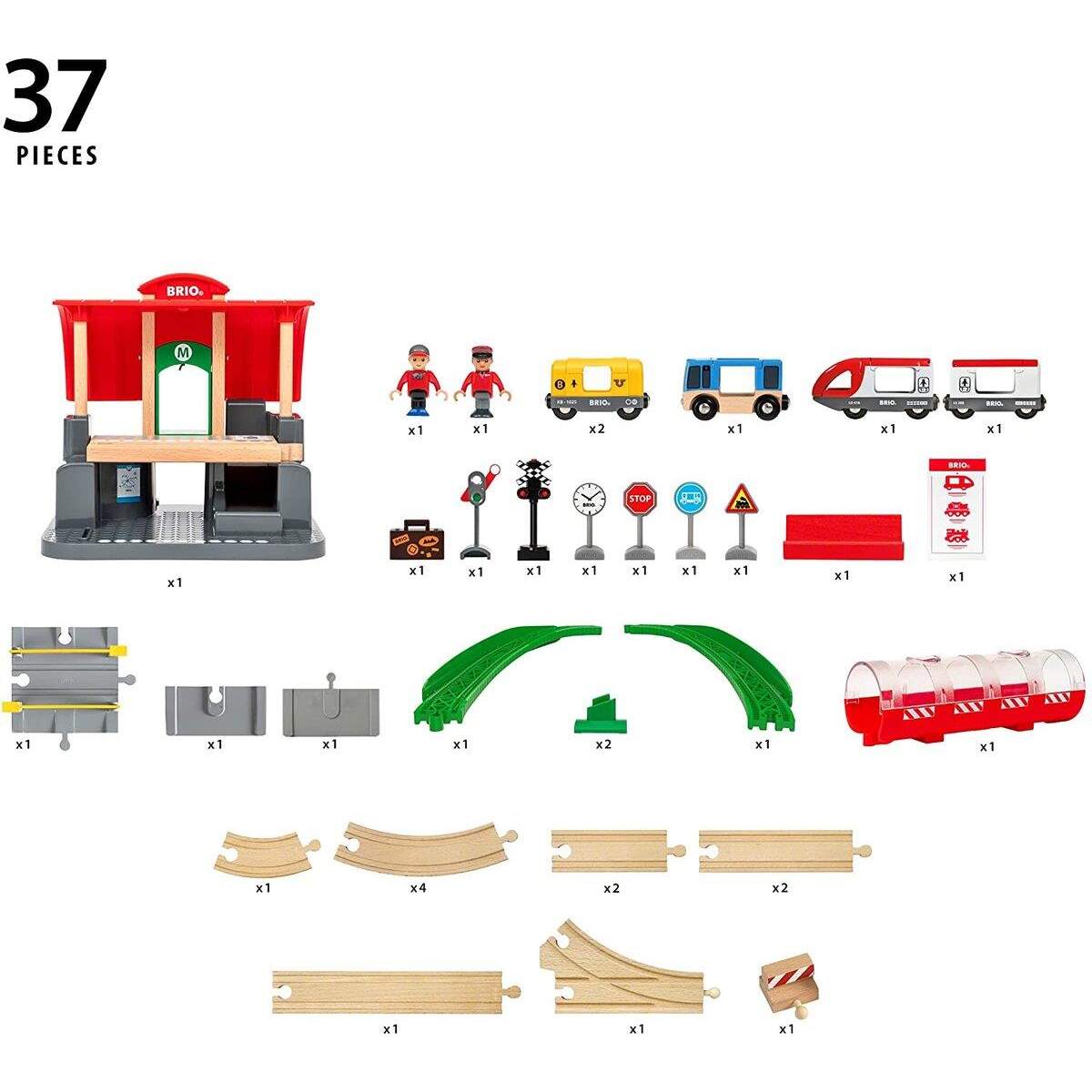 BRIO Großes City Bahnhof Set