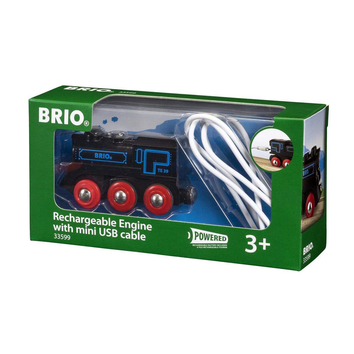 BRIO Schwarze Akku-Lok mit Mini-USB