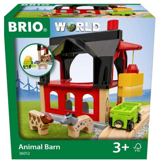 BRIO Tierscheune mit Heuwaggon