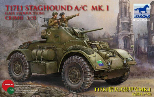 Bronco Models Modellbaufahrzeug T17E1 Staghound Mk. I Late Production