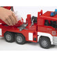 BRUDER® 02771 MAN TGA Feuerwehr mit Drehleiter, Wasserpumpe und Light and Sound Module(trucks) inkl. Batterie