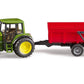BRUDER® 2057 John Deere mit Wannenkippanhänger (rot)