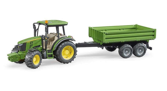 BRUDER® 2108 John Deere 5115M + mit Bordwandanhänger