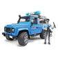 BRUDER® 2597 Land Rover Defender Polizeifahrzeug mit Polizist und Ausstattung
